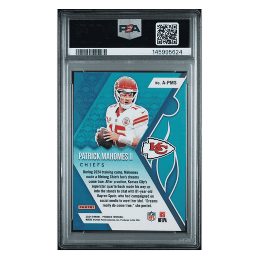 Patrick Mahomes PSA 9 2024 Panini Phoenix Archetype Case Hit Card #APMS