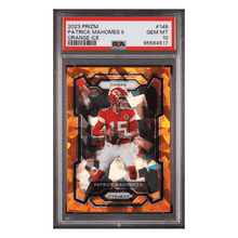 Patrick Mahomes PSA 10 2023 Panini Prizm Orange Ice Card #149