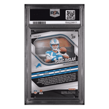 Isaac Teslaa PSA 10 2025 Panini Prizm Blue/ Yellow/ Green Choice Rookie RC Card #316
