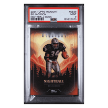 Bo Jackson PSA 9 2024 Topps Midnight Nightball Dusk #d/ 75 Card #NB28