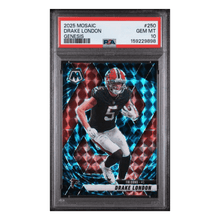 Drake London PSA 10 2025 Panini Mosaic Genesis Case Hit Card #250
