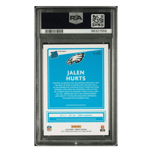 Jalen Hurts PSA 10 2020 Panini Donruss Optic Preview Red/ Green Rated Rookie Card #P314