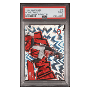 Rome Odunze PSA 9 2024 Panini Absolute Kaboom! Horizontal Rookie RC Card #15