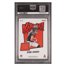 Rome Odunze PSA 9 2024 Panini Absolute Kaboom! Horizontal Rookie RC Card #15