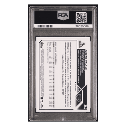 Jordan Walker PSA 10 2023 Topps Gold Foil Rookie RC Card #344