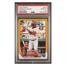 Jordan Walker PSA 10 2023 Topps Gold Foil Rookie RC Card #344