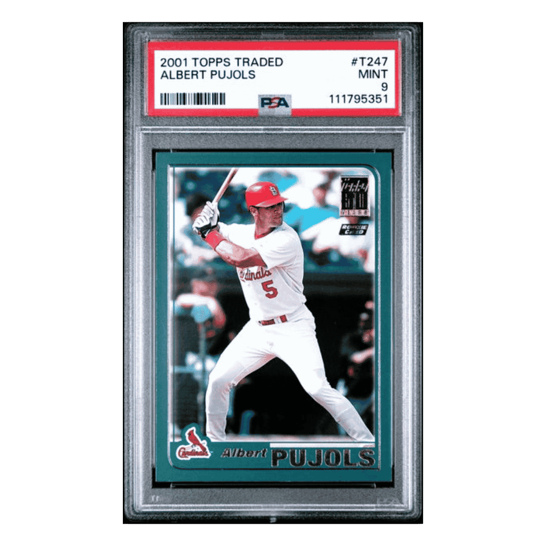 Albert Pujols PSA 9 2001 Topps Traded Rookie RC Card #T247