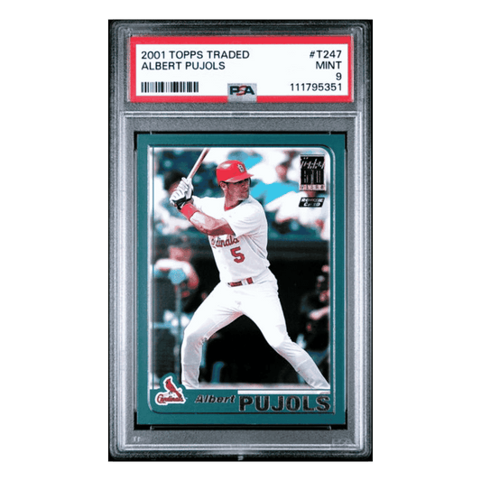 Albert Pujols PSA 9 2001 Topps Traded Rookie RC Card #T247