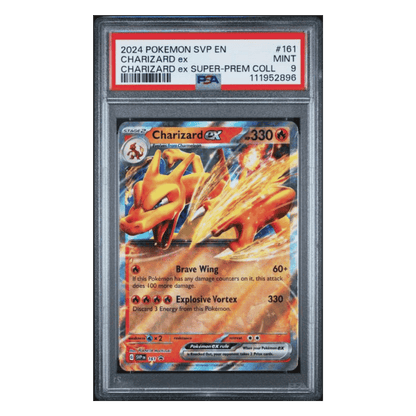 Charizard ex PSA 9 2024 Pokemon Scarlet & Violet Promo Charizard ex Super Premium Collection Card #161
