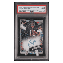 Caleb Williams PSA 9 2024 Topps Cosmic Chrome Autograph Black Eclipse Rookie RC #d/ 10 Card #CW