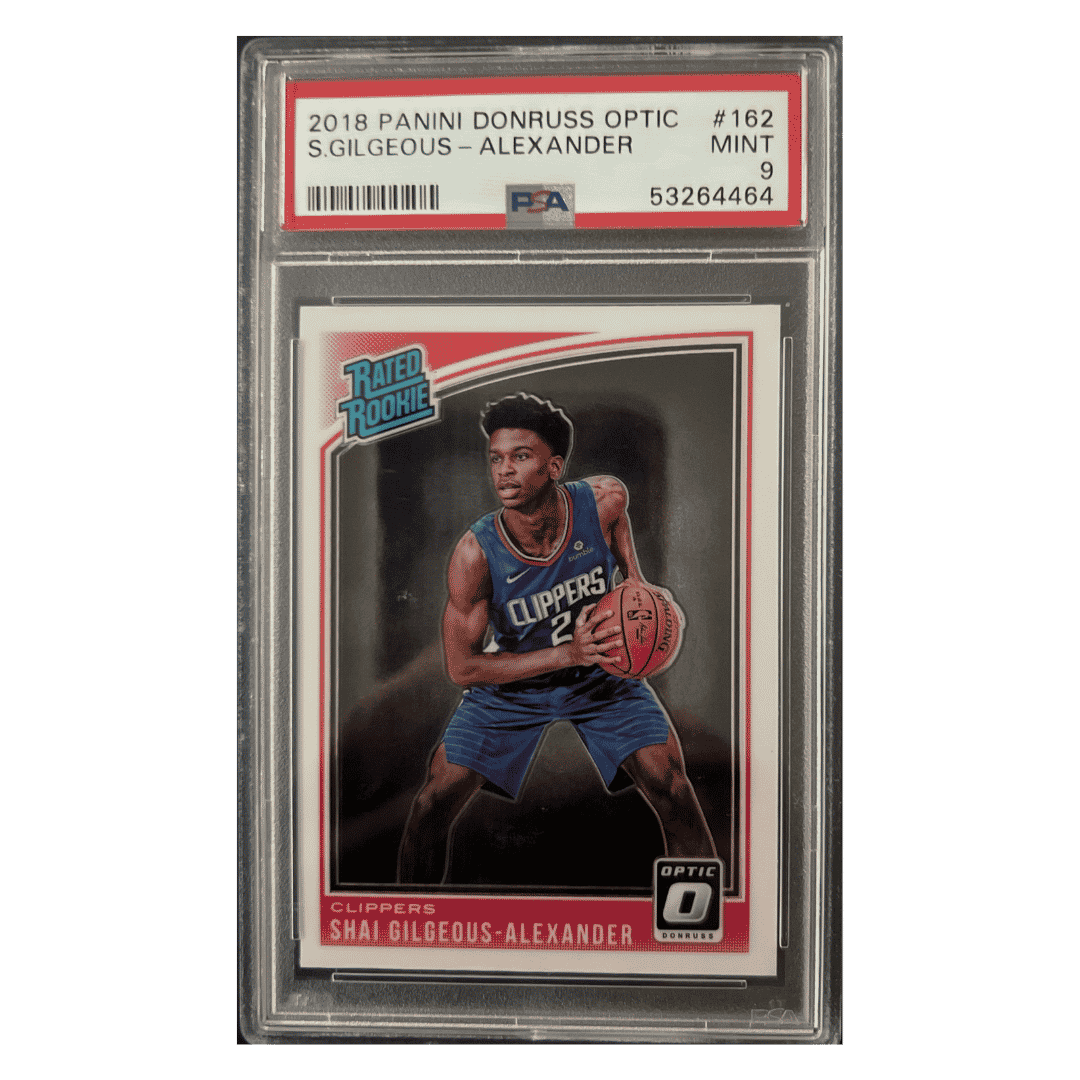 Shai Gilgeous-Alexander PSA 9 2018 Panini Donruss Optic Rated Rookie Card #162