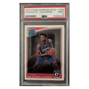 Shai Gilgeous-Alexander PSA 9 2018 Panini Donruss Optic Rated Rookie Card #162