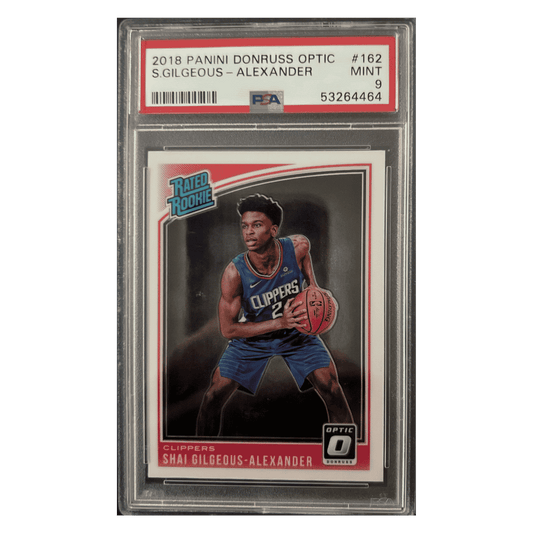 Shai Gilgeous-Alexander PSA 9 2018 Panini Donruss Optic Rated Rookie Card #162