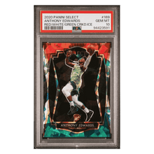 Anthony Edwards PSA 10 2020 Panini Select Red/ White/ Green Cracked Ice Card #169