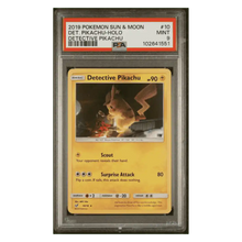Detective Pikachu Holo PSA 9 2019 Pokemon Sun & Moon Detective Pikachu Card #10