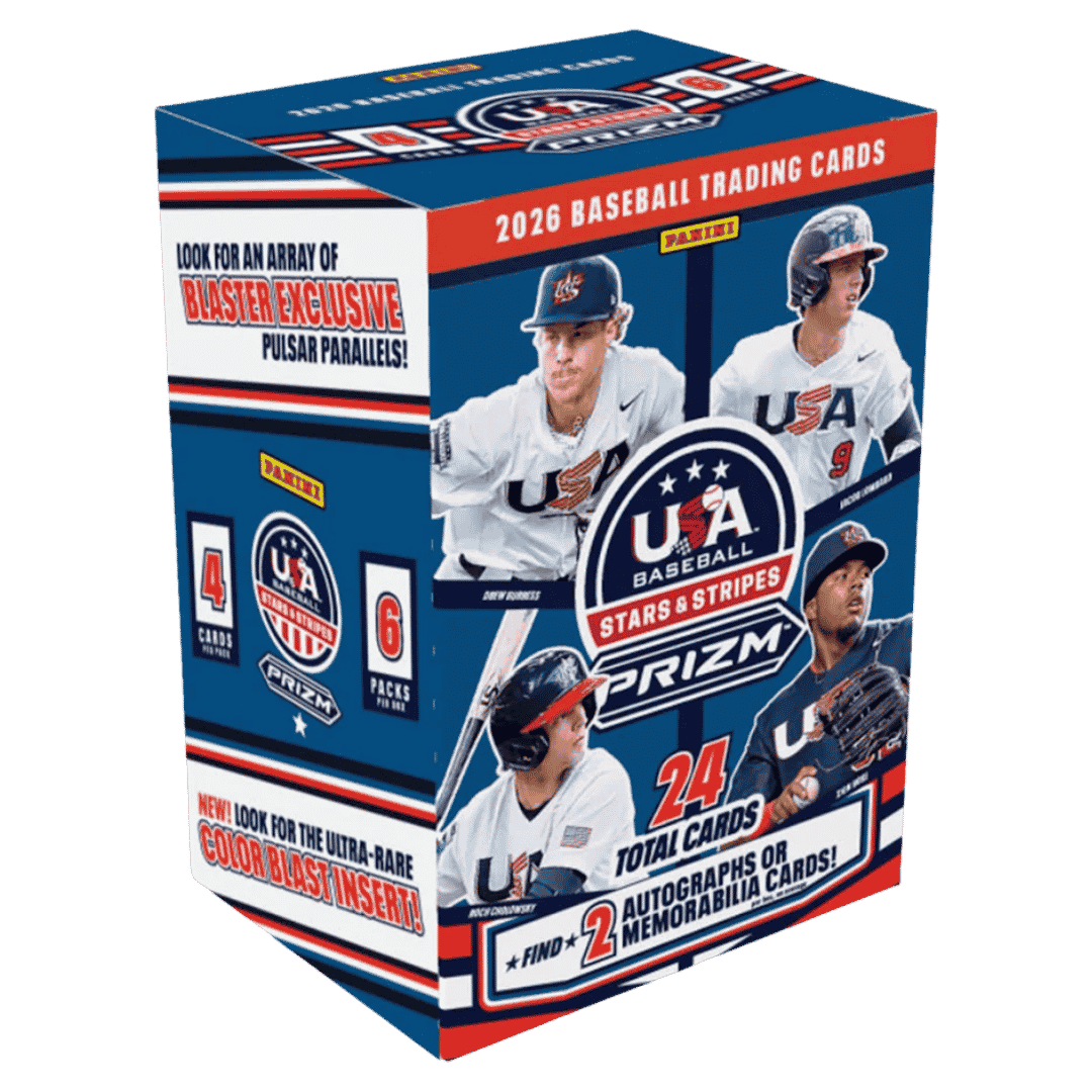 2026 Panini USA Stars and Stripes Prizm Baseball Trading Card Blaster Box