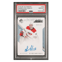 Andrei Svechnikov PSA 10 2018 Upper Deck SP Authentic Autograph #d/ 999 Card #187