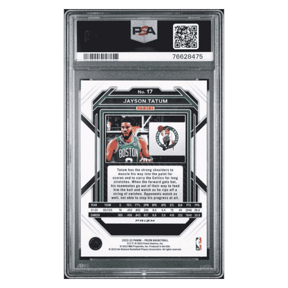 Jayson Tatum PSA 10 2022 Panini Prizm Red Ice Card #17