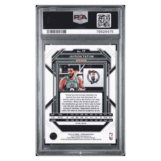 Jayson Tatum PSA 10 2022 Panini Prizm Red Ice Card #17