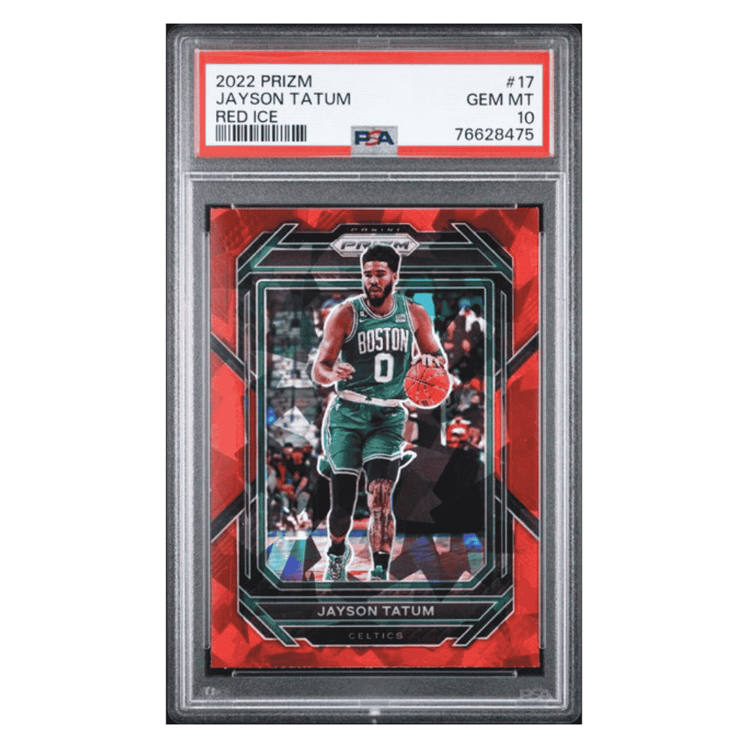 Jayson Tatum PSA 10 2022 Panini Prizm Red Ice Card #17