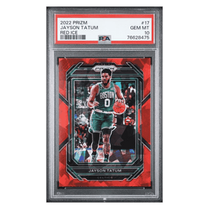 Jayson Tatum PSA 10 2022 Panini Prizm Red Ice Card #17