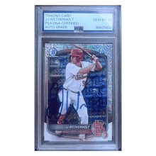 JJ Wetherholt 2025 Topps Bowman Chrome Prospects Autograph Card #BCP22