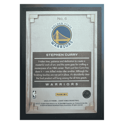 Steph Curry 2023-24 Panini Court Kings Blank Slate Case Hit Card #6