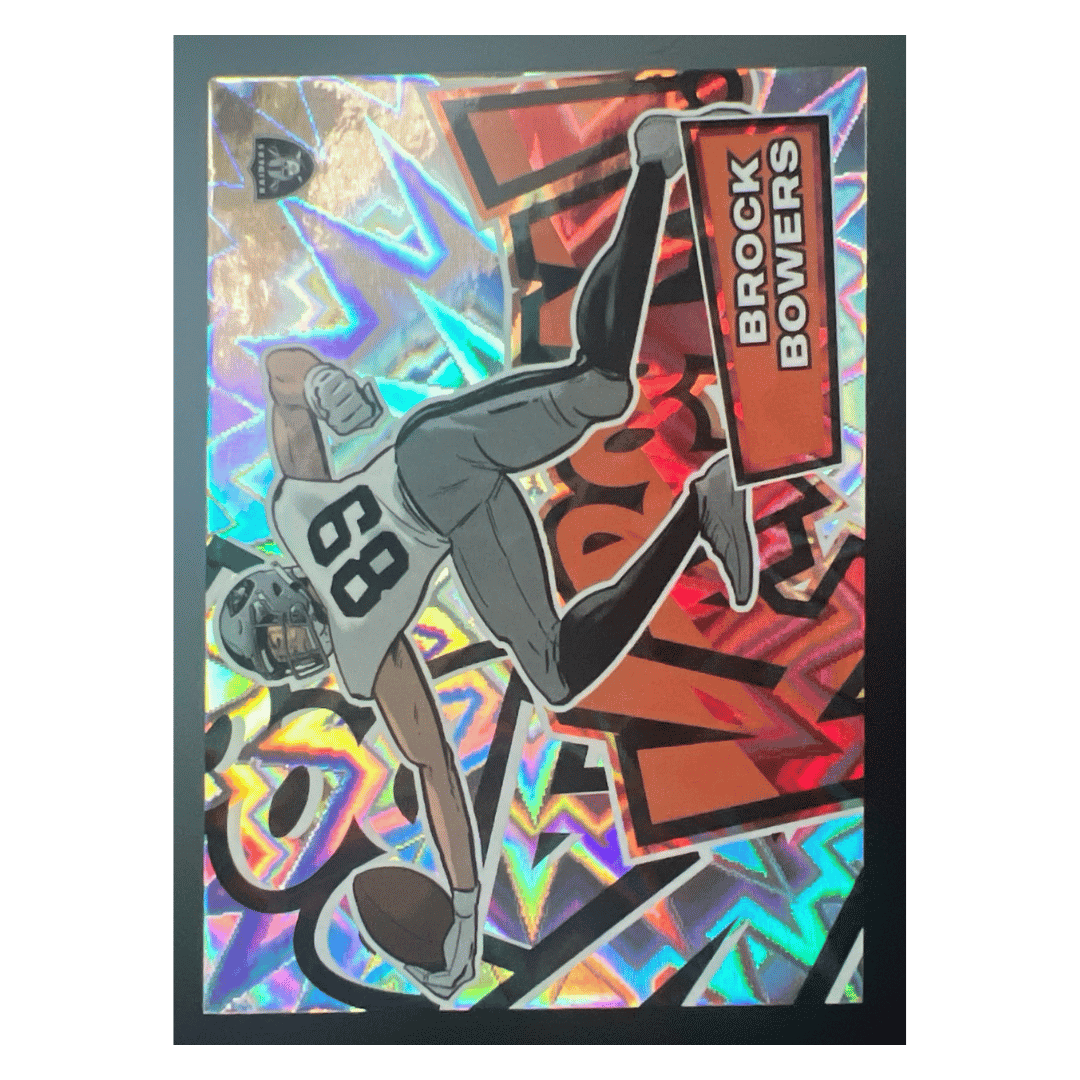 Brock Bowers 2025 Panini Absolute Kaboom! Horizontal Card #8