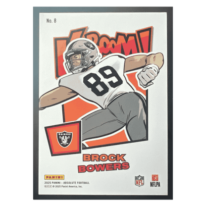 Brock Bowers 2025 Panini Absolute Kaboom! Horizontal Card #8