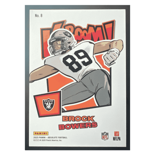 Brock Bowers 2025 Panini Absolute Kaboom! Horizontal Card #8