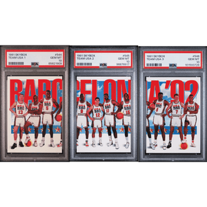 1991 Skybox PSA 10 Team USA 1, 2 & 3 Card Set - All 3 Cards