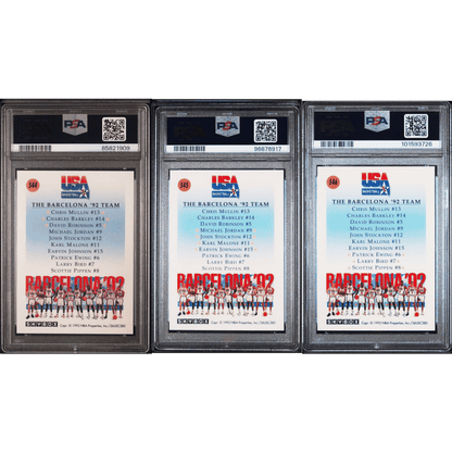 1991 Skybox PSA 10 Team USA 1, 2 & 3 Card Set - All 3 Cards