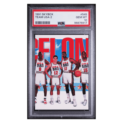 1991 Skybox PSA 10 Team USA 1, 2 & 3 Card Set - All 3 Cards