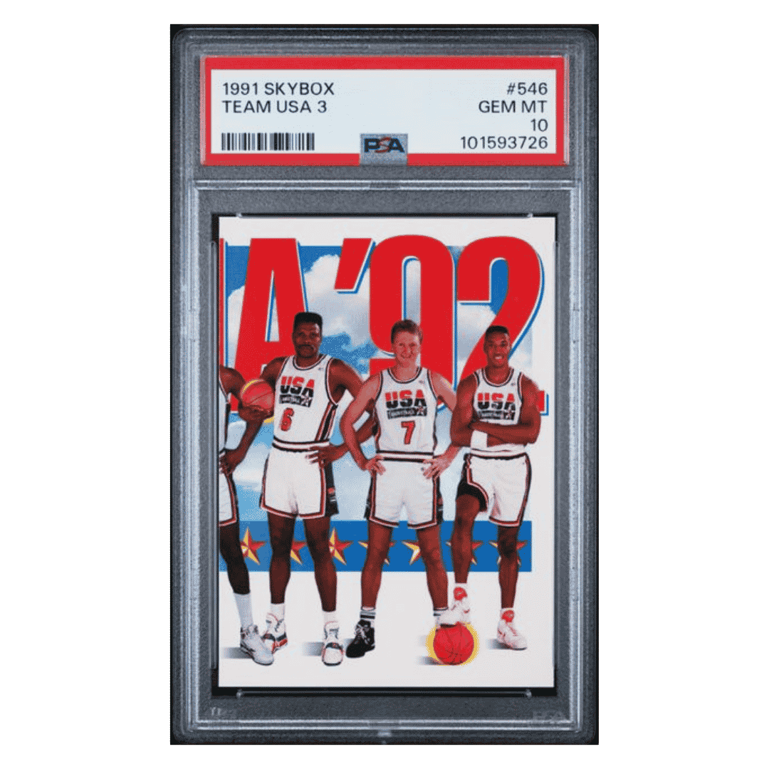 1991 Skybox PSA 10 Team USA 1, 2 & 3 Card Set - All 3 Cards