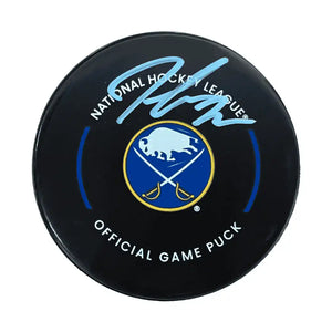 Tage Thompson Buffalo Sabres Autographed Official Game Puck - D&A COA