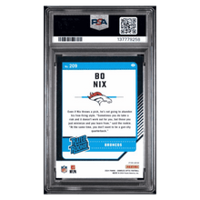 Bo Nix PSA 10 2024 Panini Donruss Optic Stars Rated Rookie Card #209