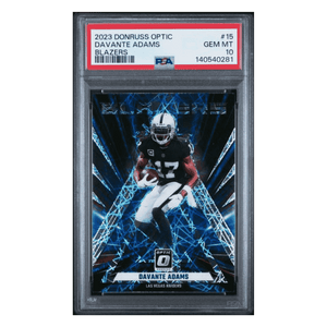 Davante Adams PSA 10 2023 Panini Donruss Optic Blazers Case Hit Card #15