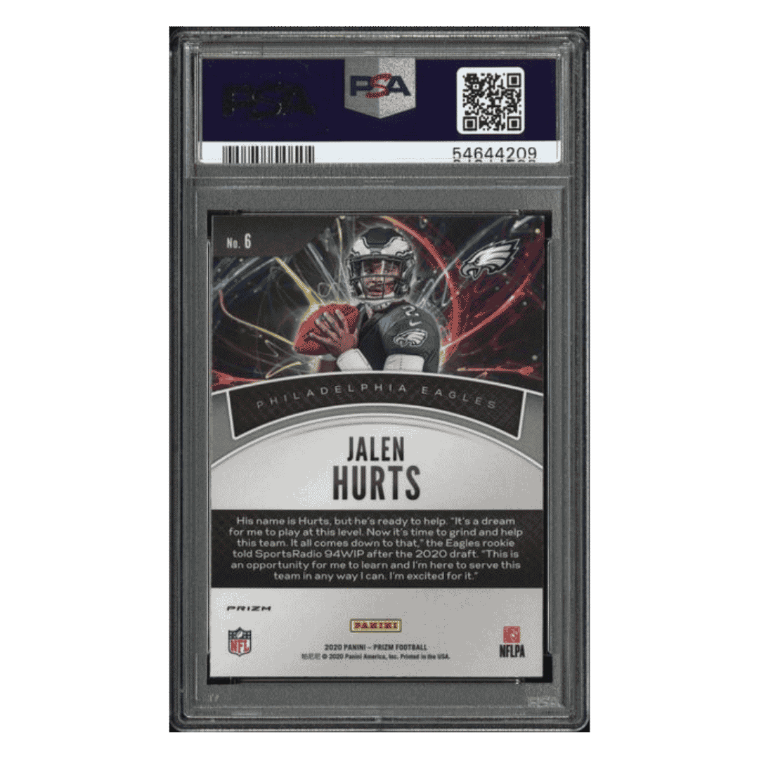 Jalen Hurts PSA 10 2020 Panini Prizm Illumination Rookie RC Card #6
