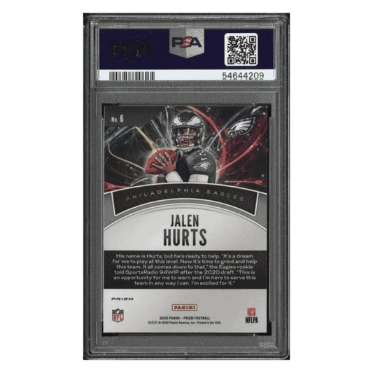 Jalen Hurts PSA 10 2020 Panini Prizm Illumination Rookie RC Card #6