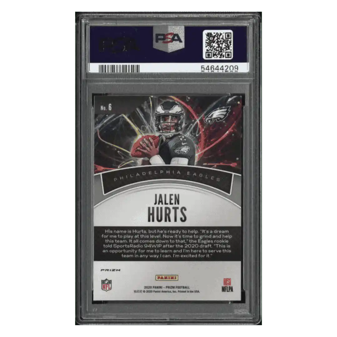 Jalen Hurts PSA 10 2020 Panini Prizm Illumination Rookie RC Card #6