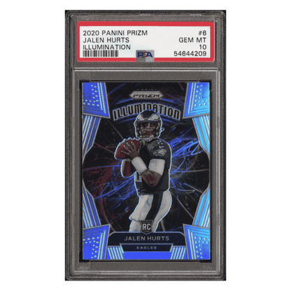 Jalen Hurts PSA 10 2020 Panini Prizm Illumination Rookie RC Card #6