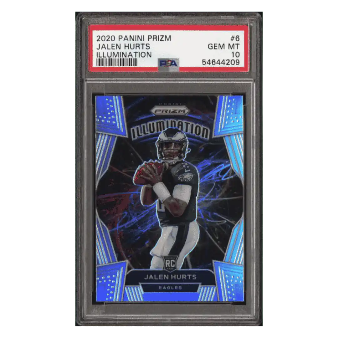 Jalen Hurts PSA 10 2020 Panini Prizm Illumination Rookie RC Card #6