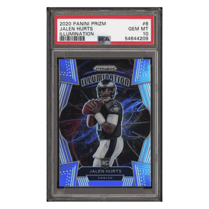 Jalen Hurts PSA 10 2020 Panini Prizm Illumination Rookie RC Card #6