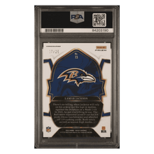 Lamar Jackson PSA 10 2022 Panini Select Tie-Dye Prizm #d/ 25 Card #73