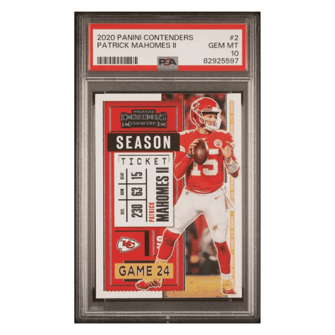 Patrick Mahomes PSA 10 2020 Panini Contenders Card #2