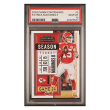 Patrick Mahomes PSA 10 2020 Panini Contenders Card #2