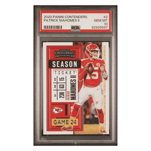 Patrick Mahomes PSA 10 2020 Panini Contenders Card #2