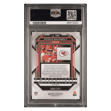 Patrick Mahomes PSA 10 2022 Panini Prizm Purple Ice #d/ 225 Card #139