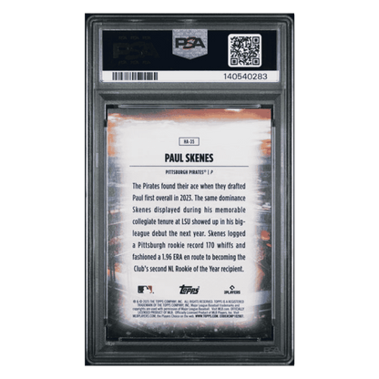 Paul Skenes PSA 8 2025 Topps Home Field Advantage Case Hit Card #HA35