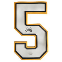Jordan Kyrou St Louis Blues Autographed White/ Yellow Loose Jersey #5 - JSA COA